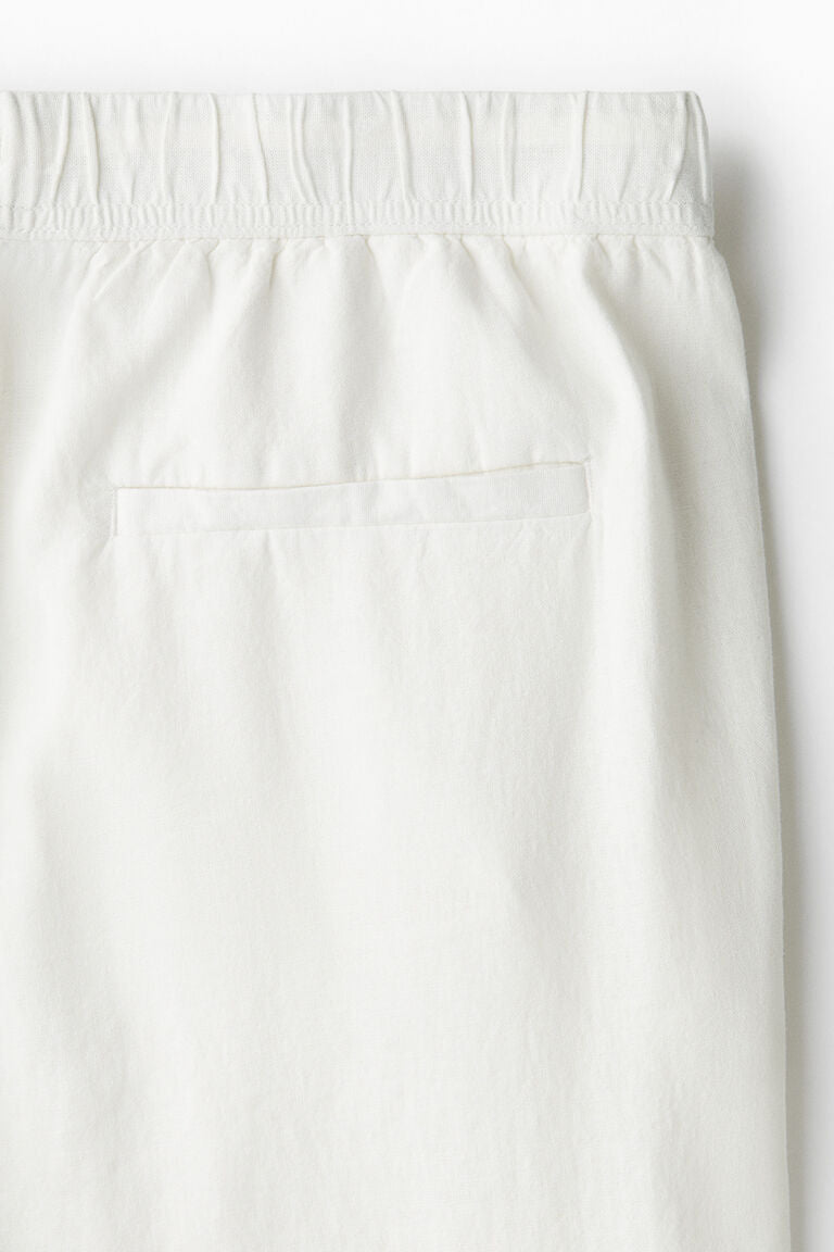 LINEN PANTS WHITE