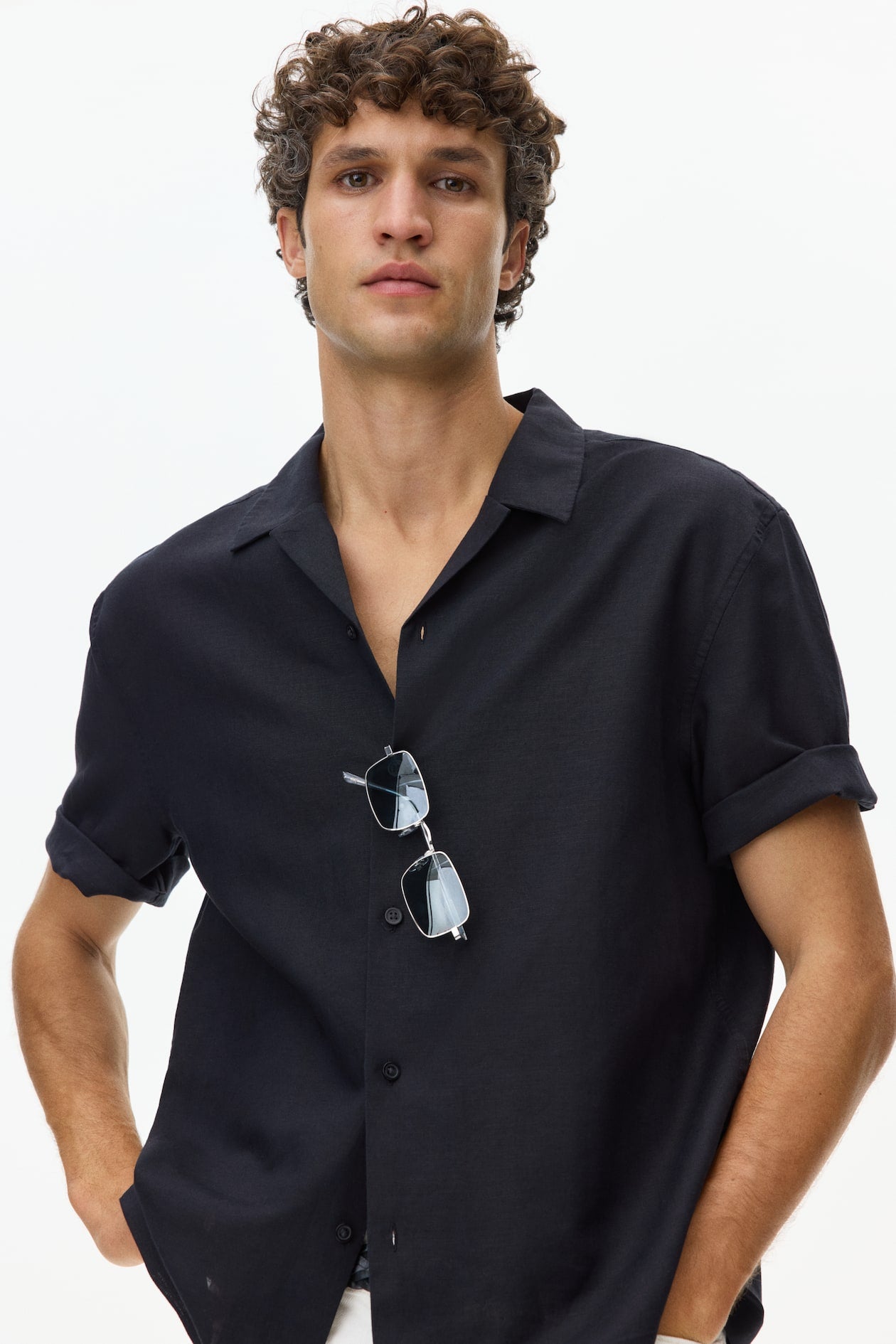 LINEN-BLEND SHIRT