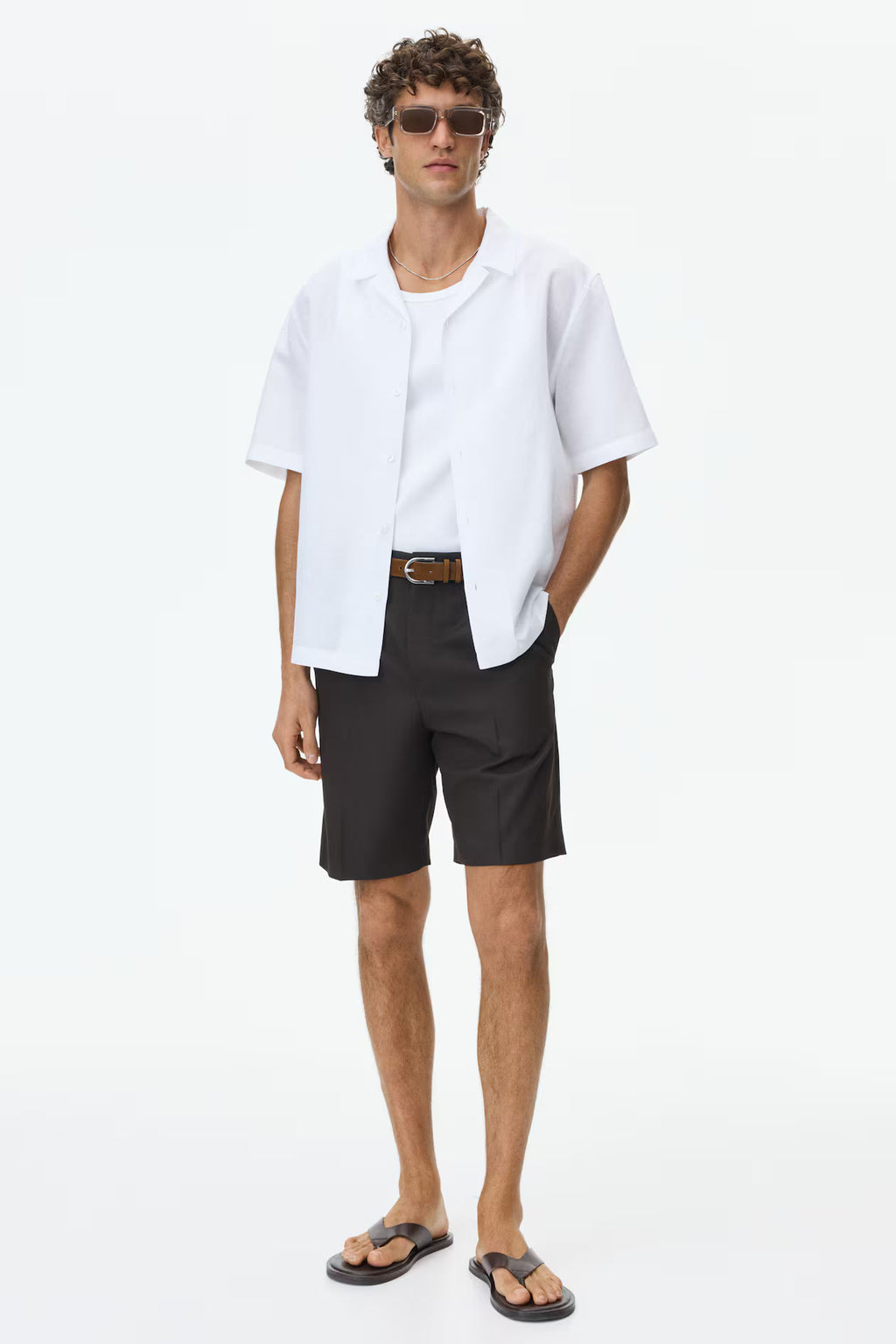 LINEN-BLEND SHIRT