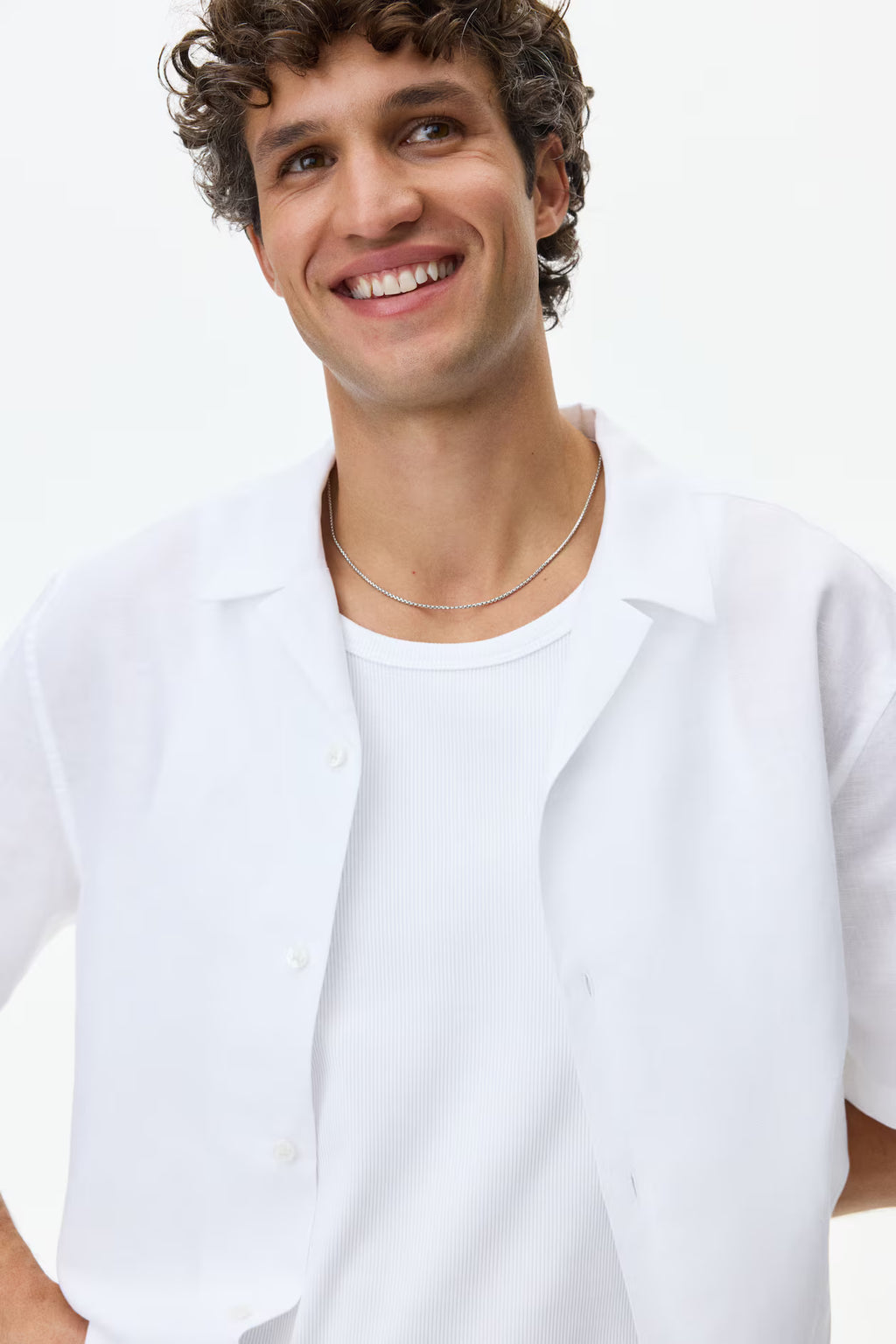 LINEN-BLEND SHIRT