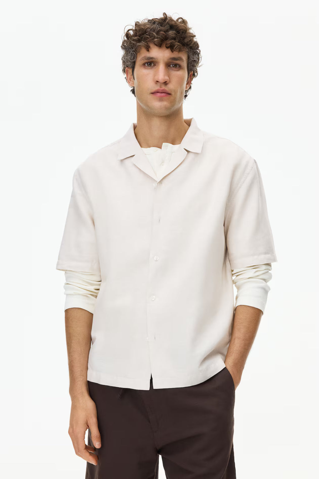 LINEN-BLEND SHIRT