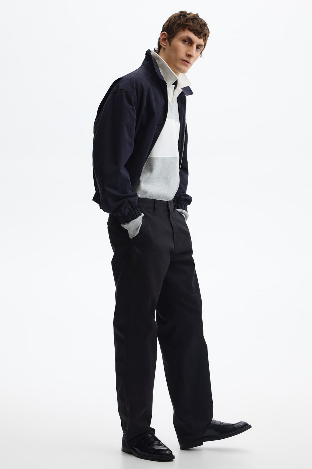 LOOSE FIT RUGBY SWEATSHIRT