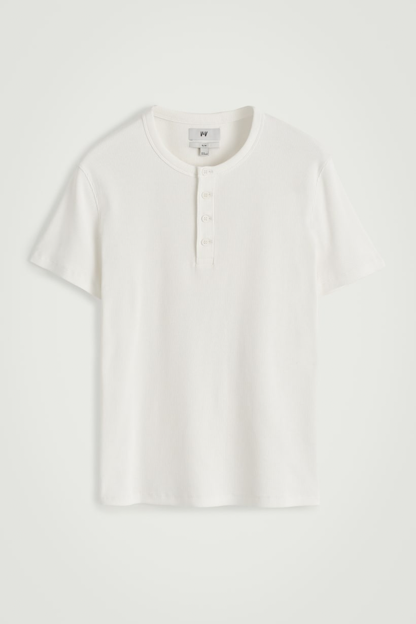 T-SHIRT HENLEY COUPE SLIM