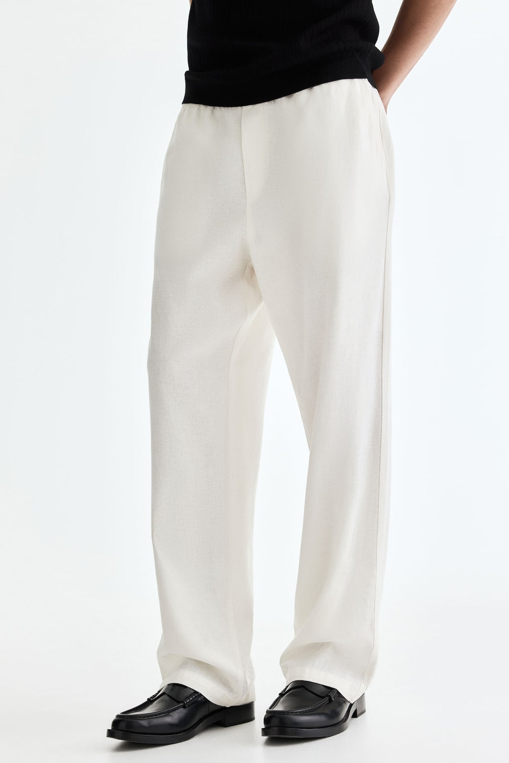 LINEN PANTS WHITE