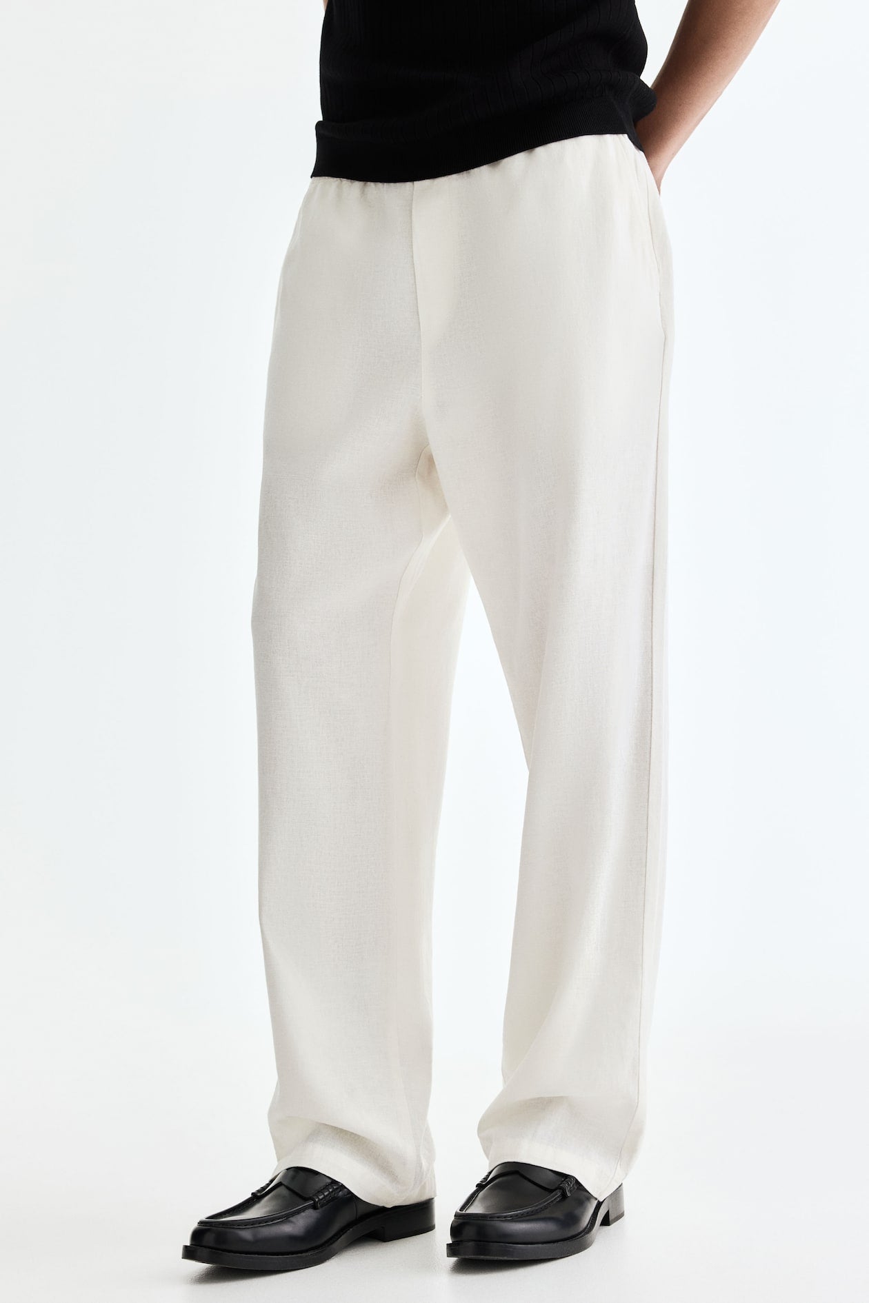 LINEN PANTS WHITE