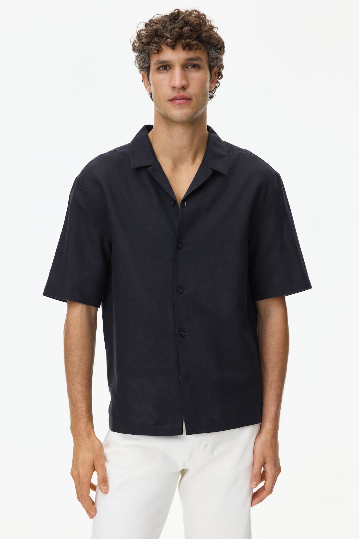 LINEN-BLEND SHIRT