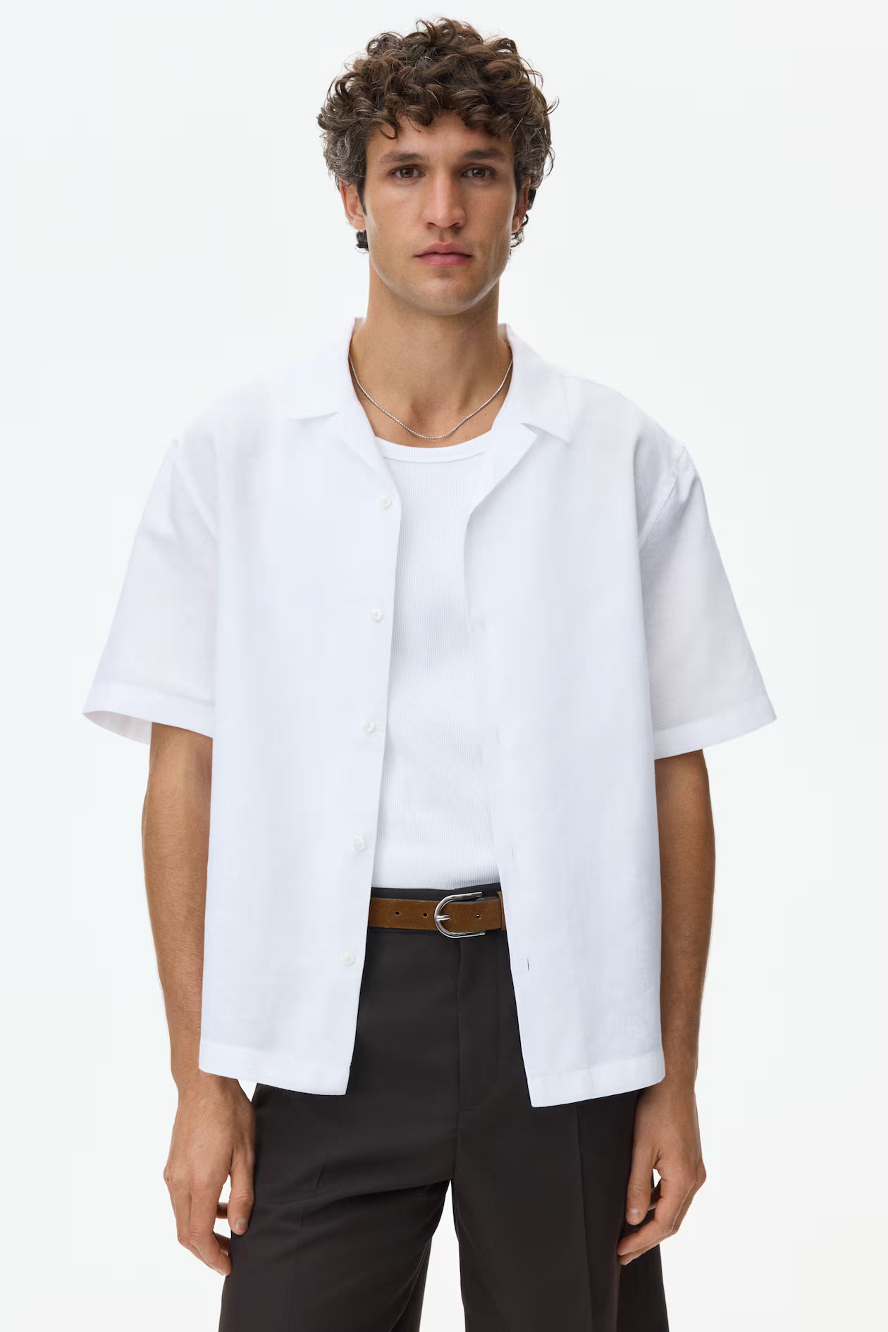 LINEN-BLEND SHIRT