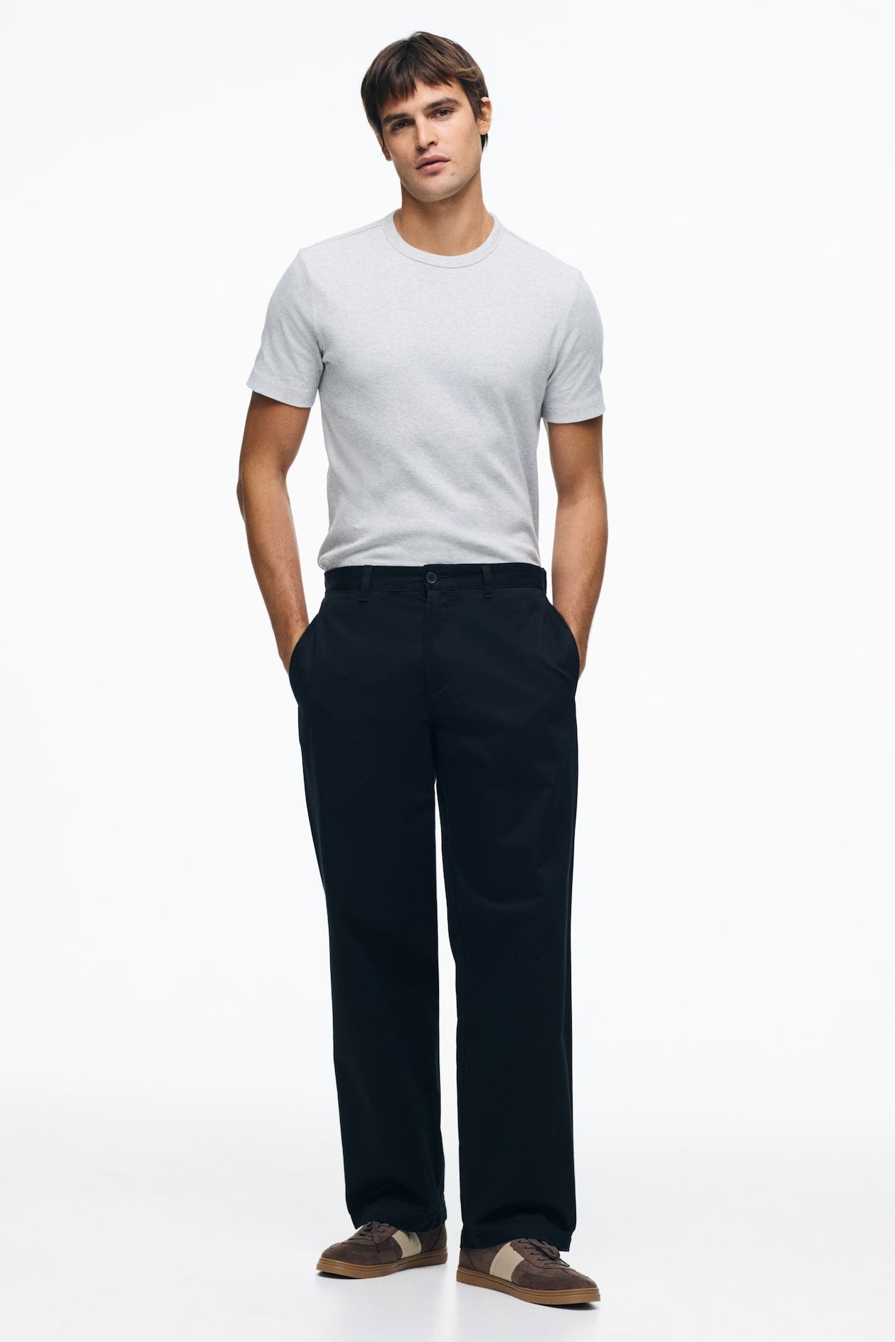 SLIM-FIT RIBBED T-SHIRT