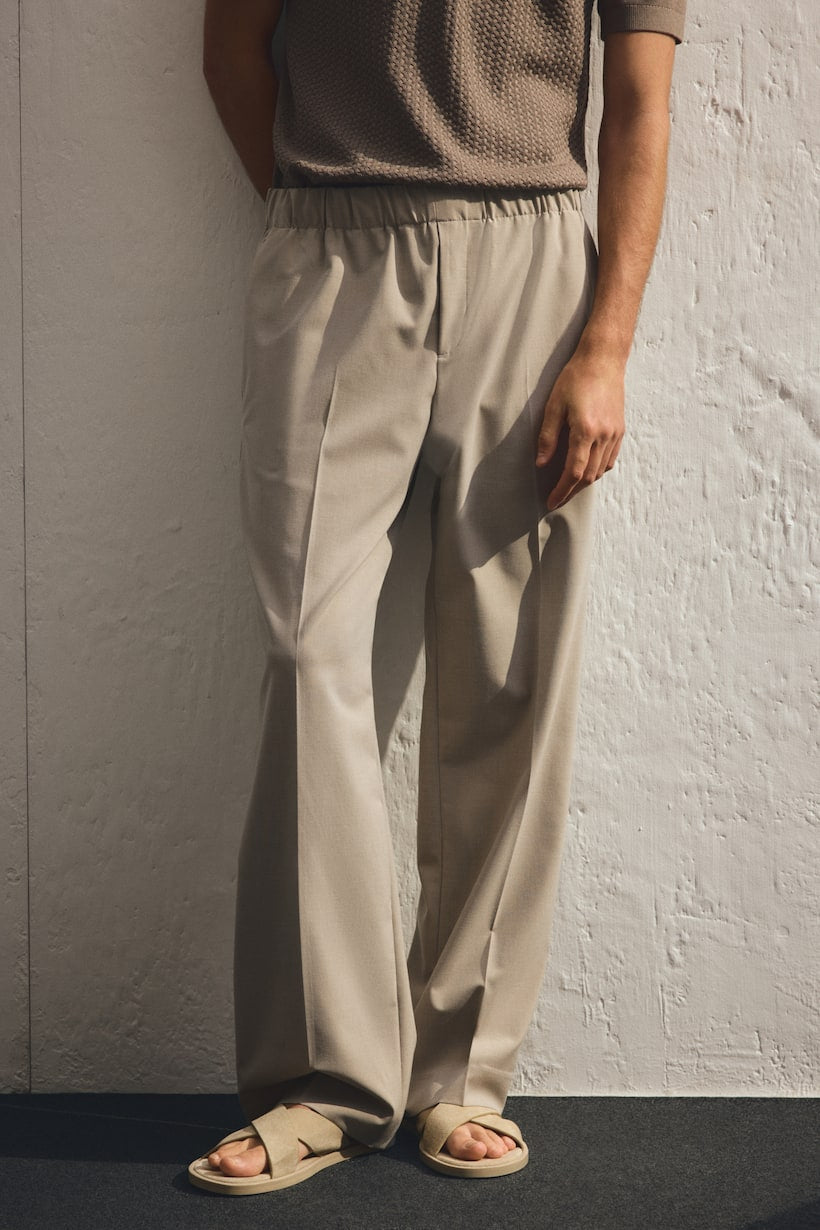 TROUSERS DARK BEIGE