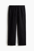 LINEN PANTS BLACK