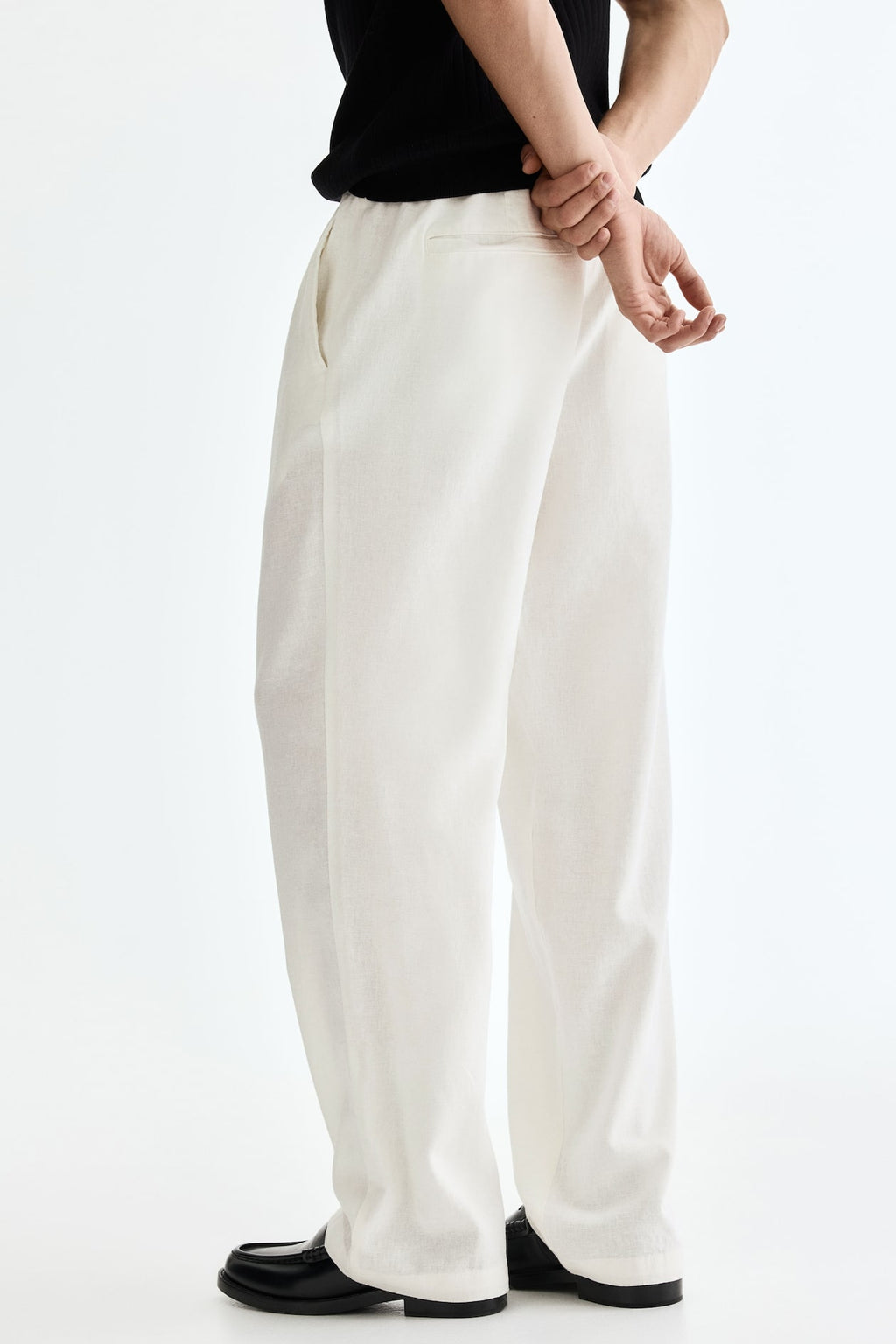 LINEN PANTS WHITE
