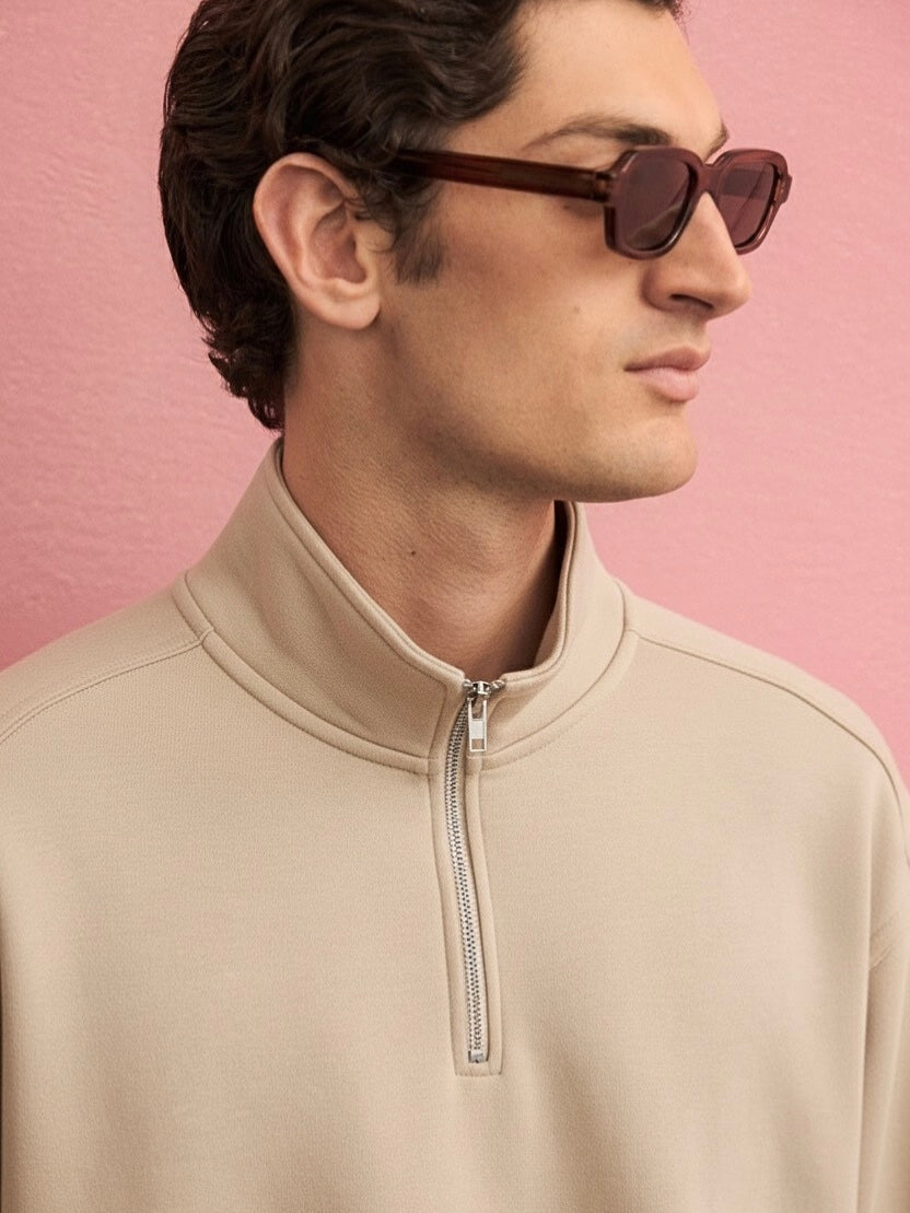 ZIP-UP SWEATER