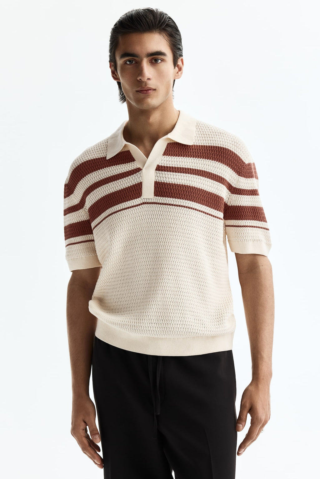 POINTELLE-KNIT POLO ( limited edition)