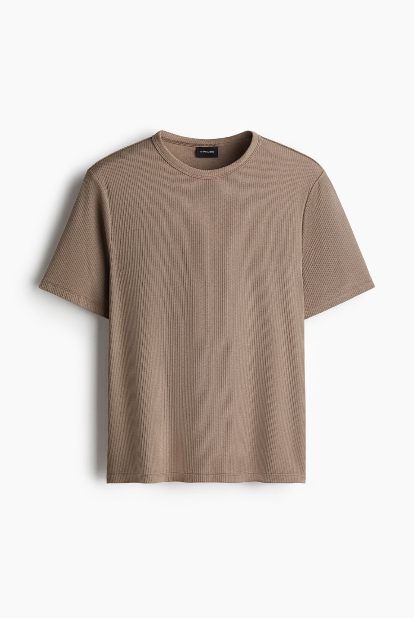 SLIM-FIT RIBBED T-SHIRT