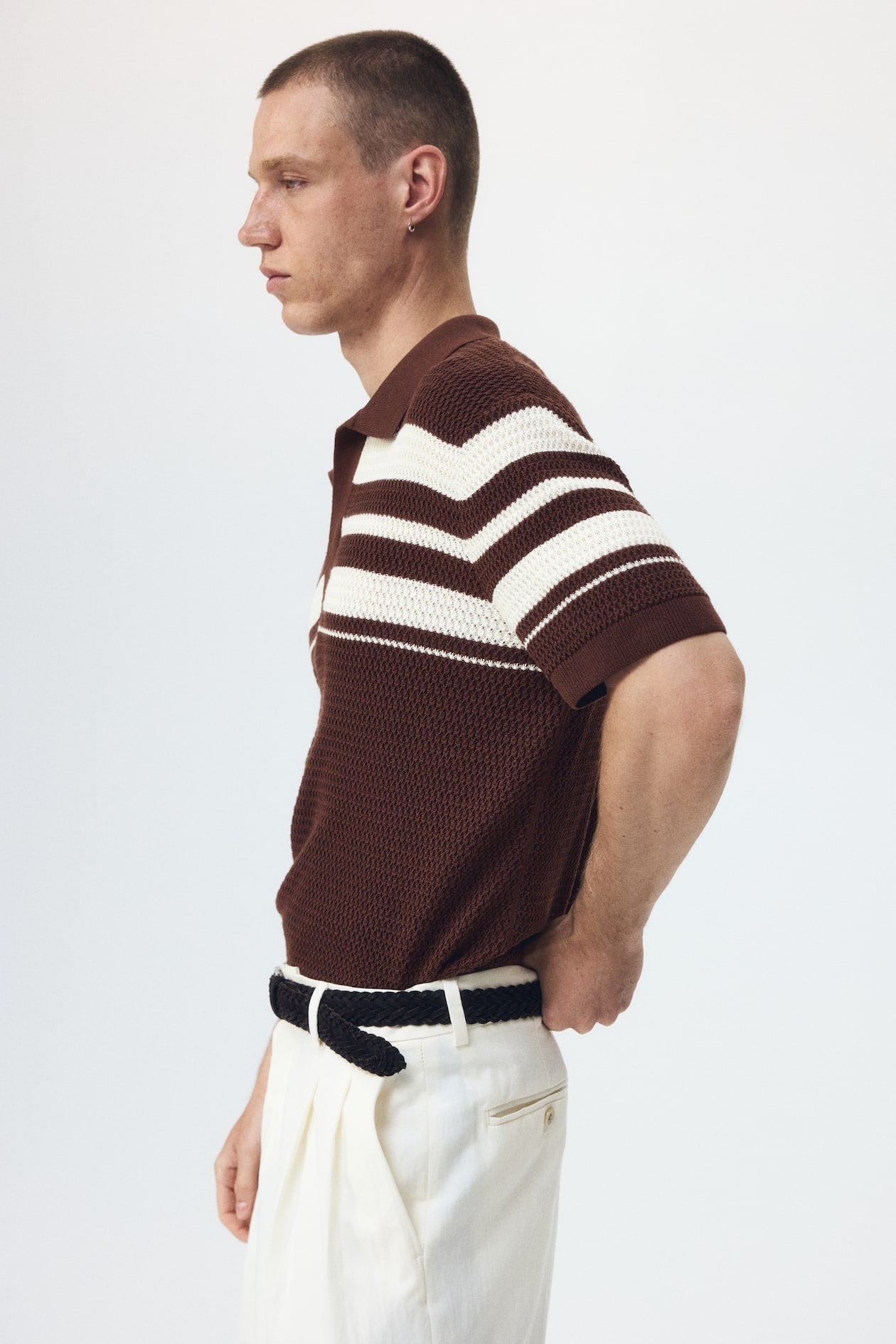 POINTELLE-KNIT POLO ( limited edition)