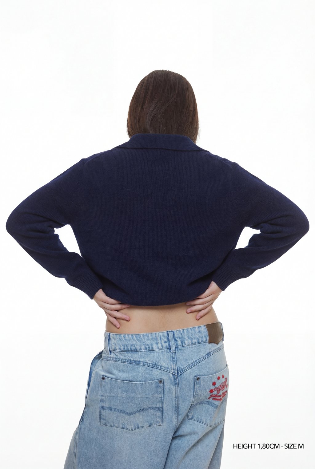 KNIT COLLARED SWEATER