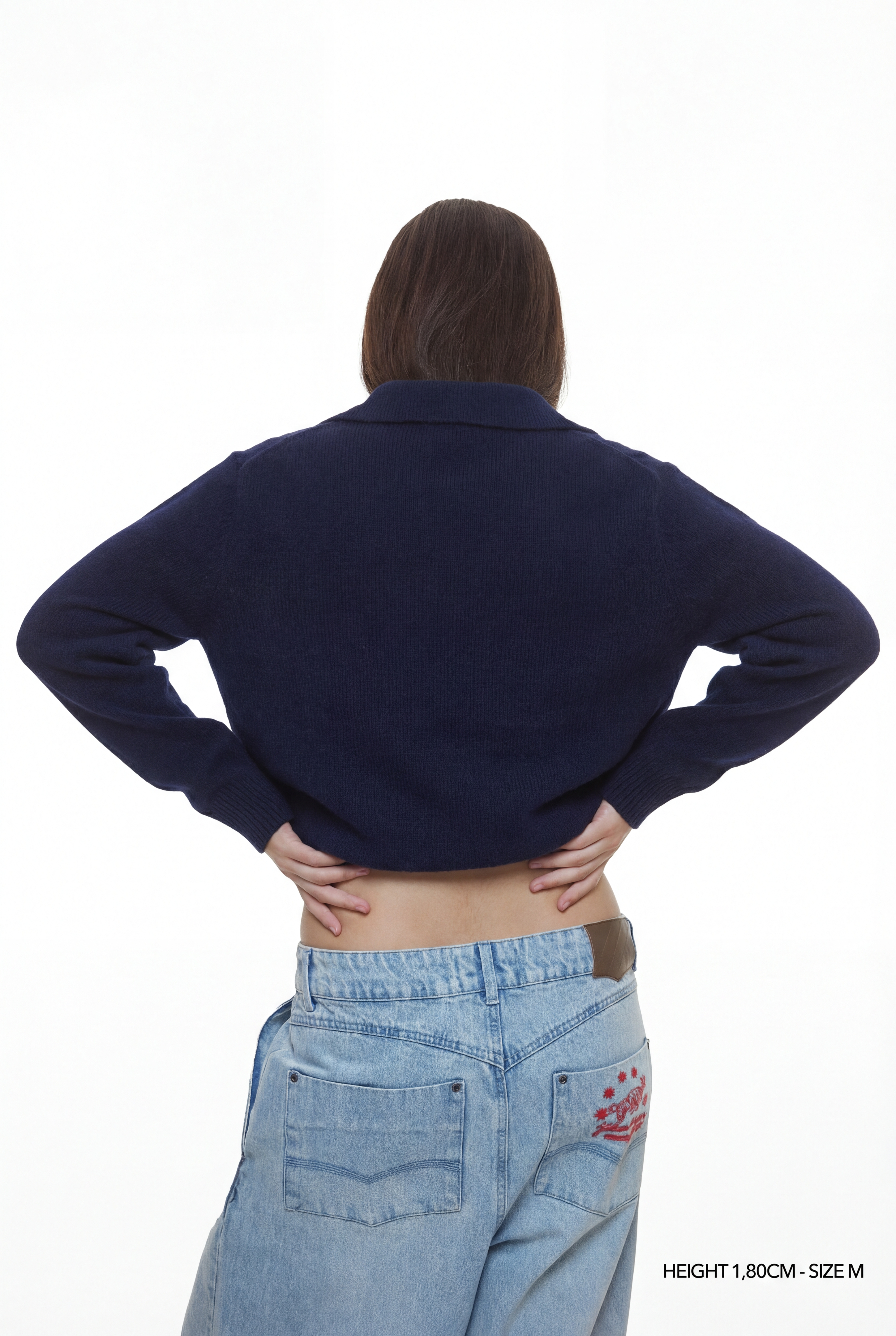 KNIT COLLARED SWEATER