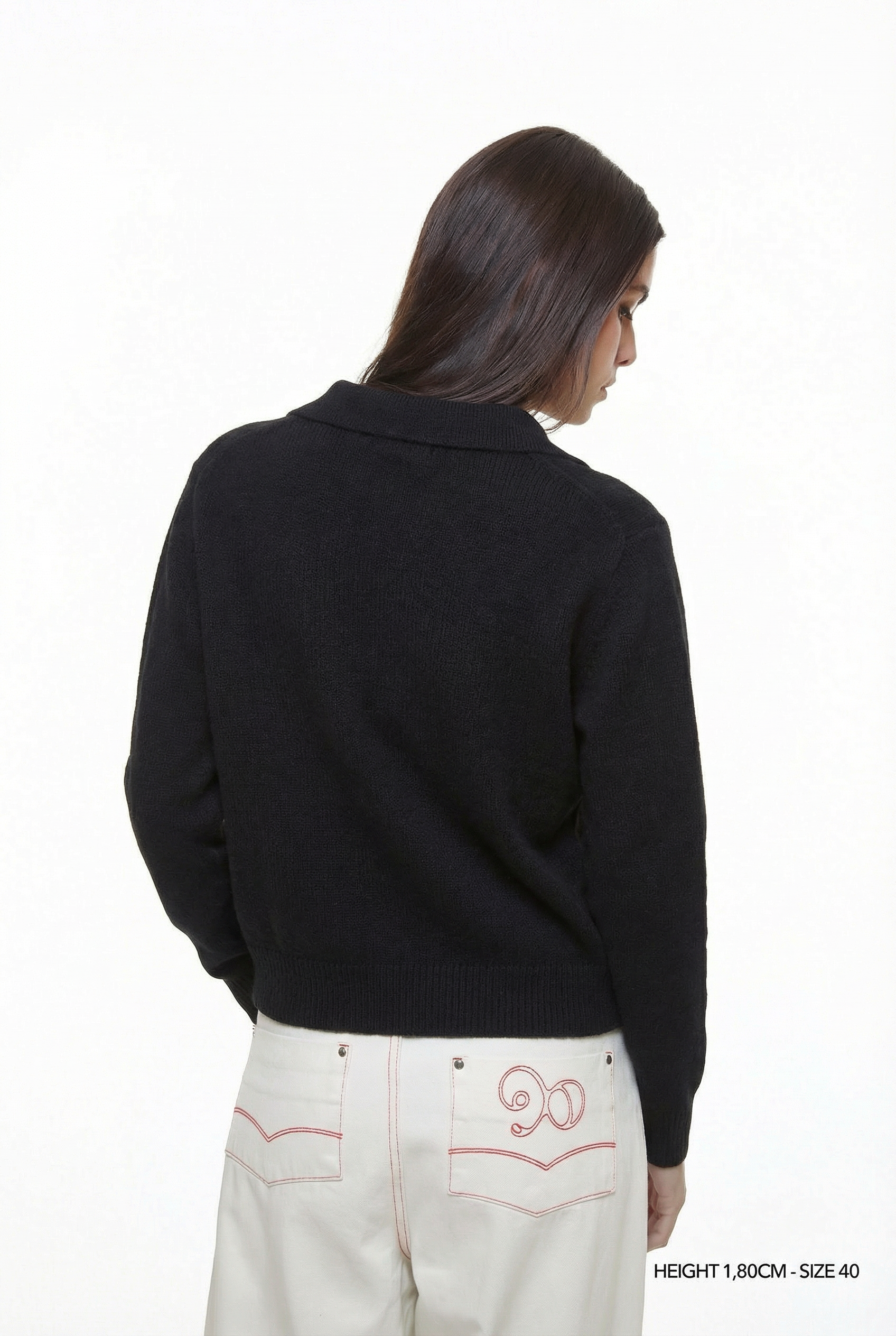 KNIT COLLARED SWEATER