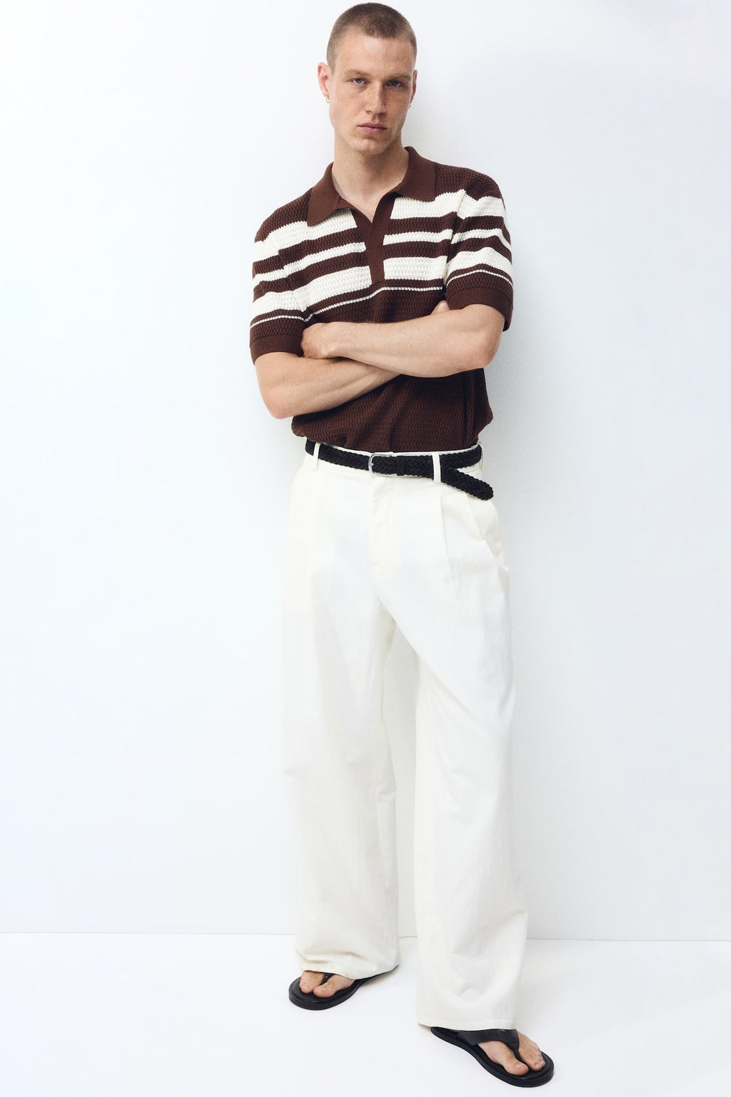 POINTELLE-KNIT POLO ( limited edition)