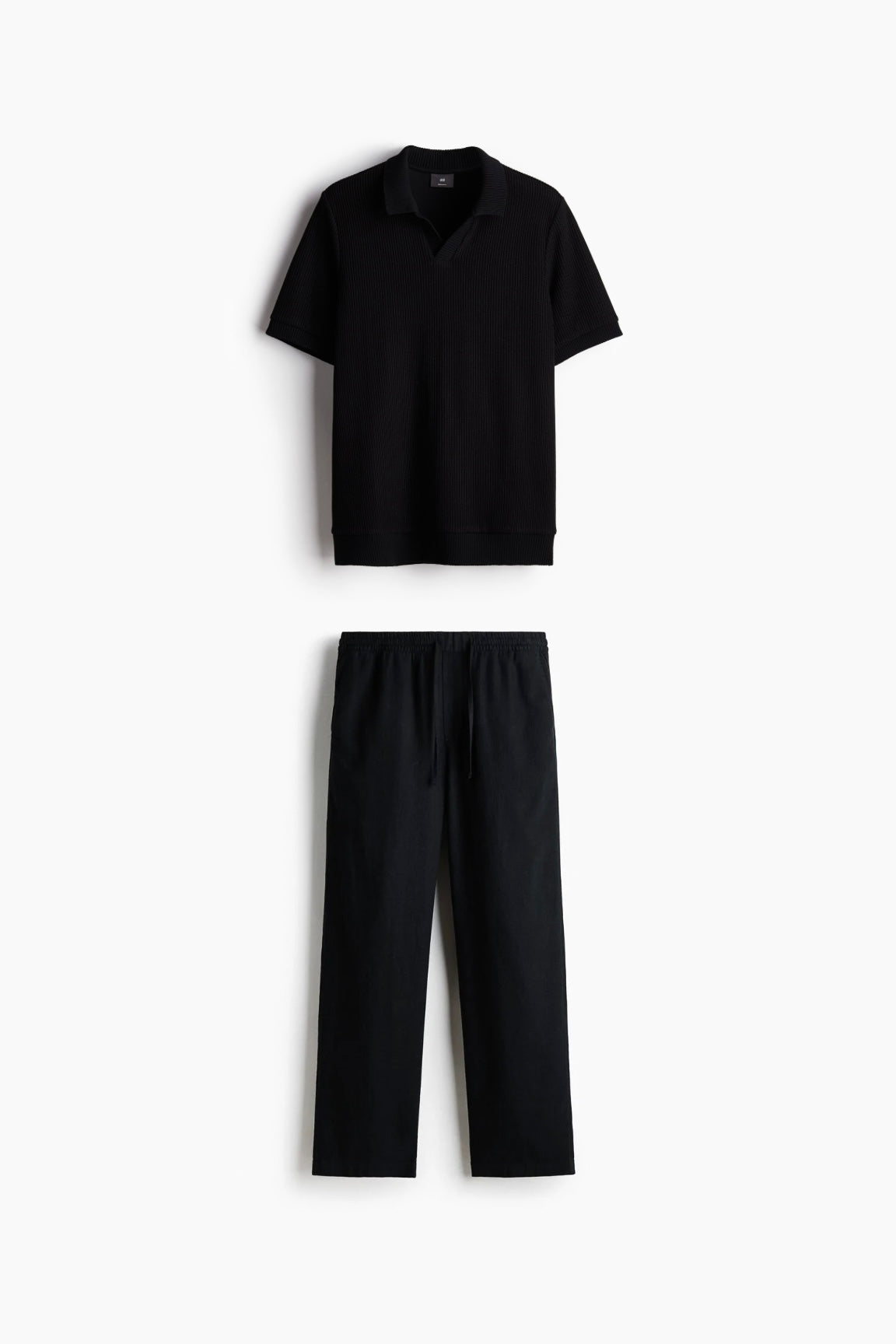 YACHT KNIT POLO + LINEN PANTS