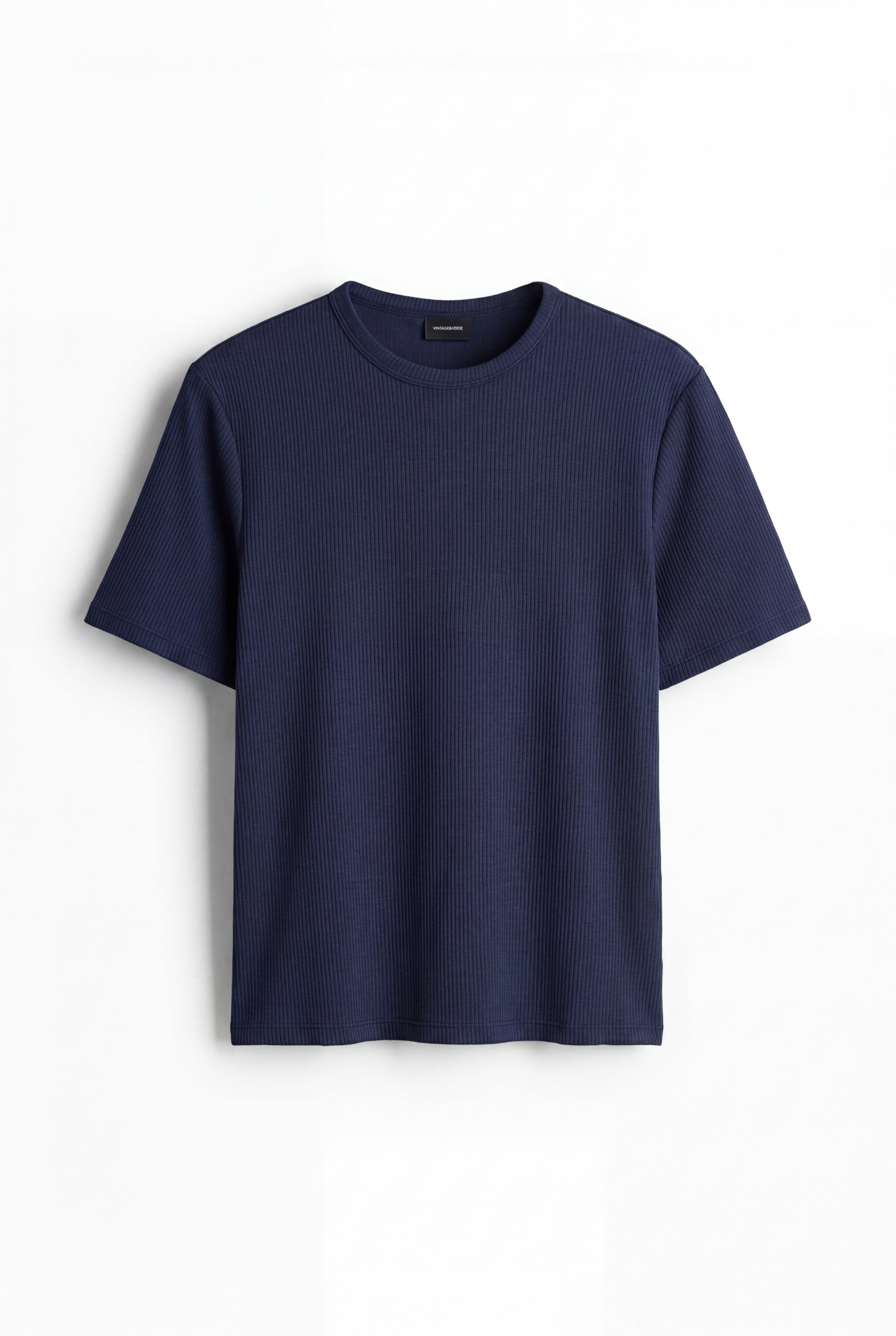 SLIM-FIT RIBBED T-SHIRT