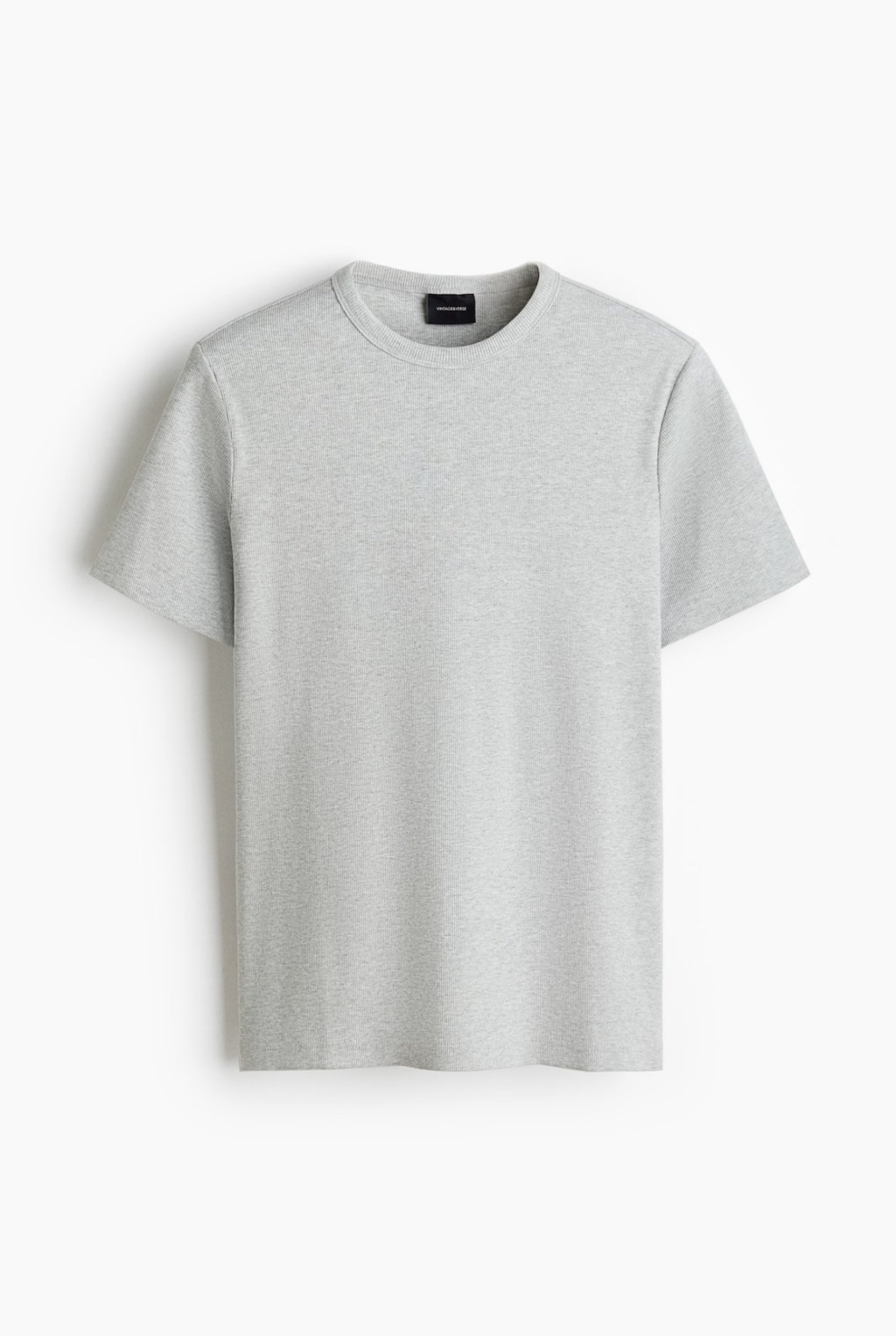 SLIM-FIT RIBBED T-SHIRT