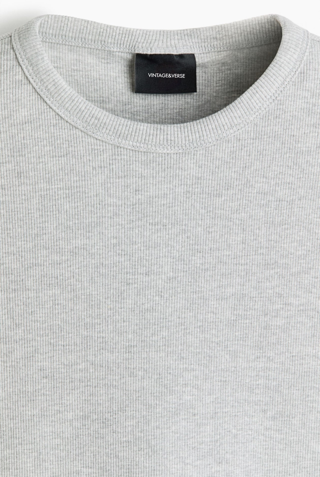 SLIM-FIT RIBBED T-SHIRT