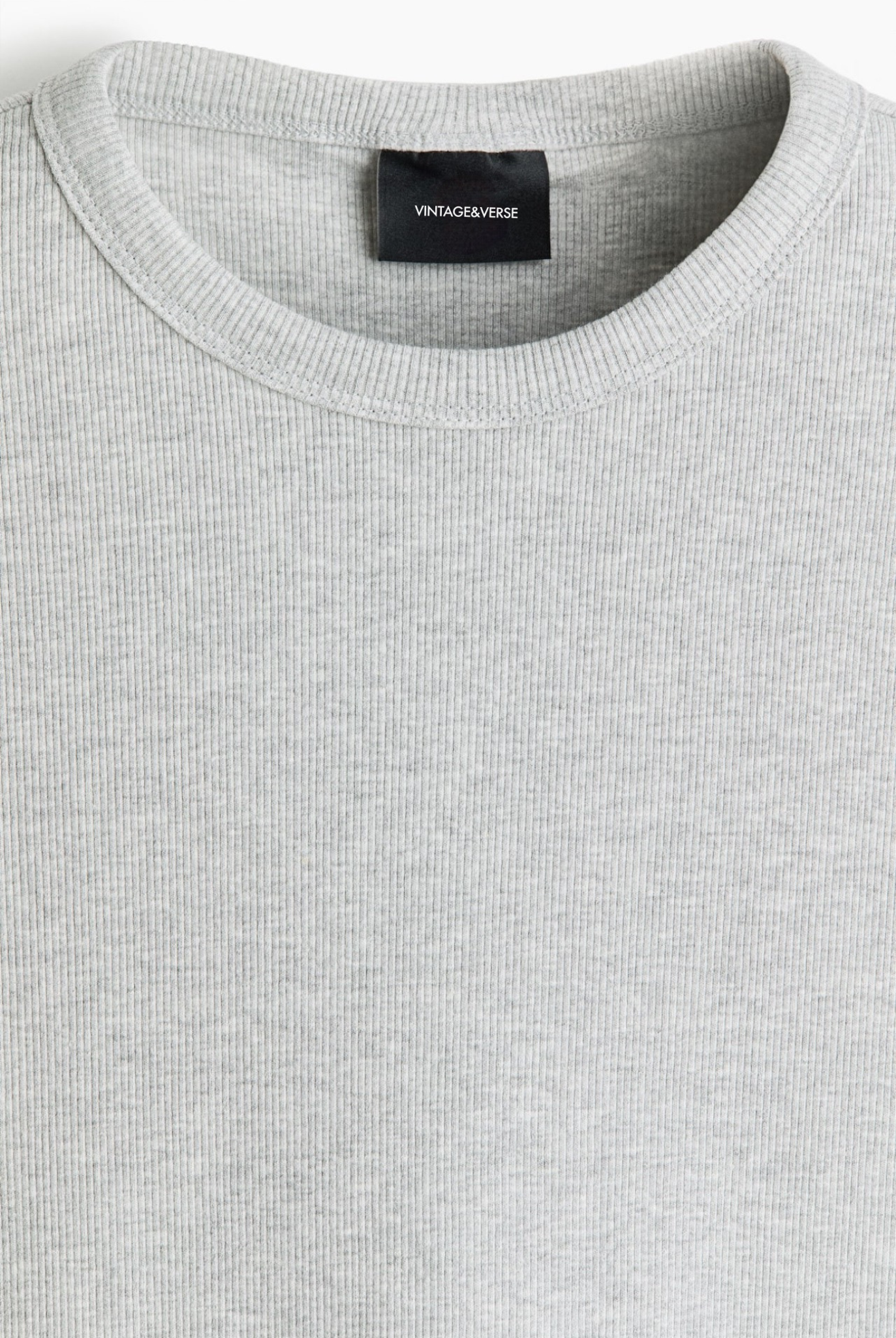 SLIM-FIT RIBBED T-SHIRT
