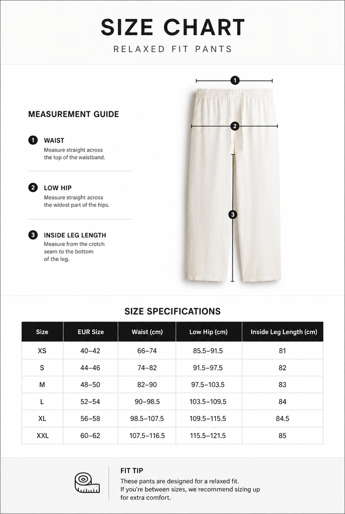 LINEN PANTS WHITE