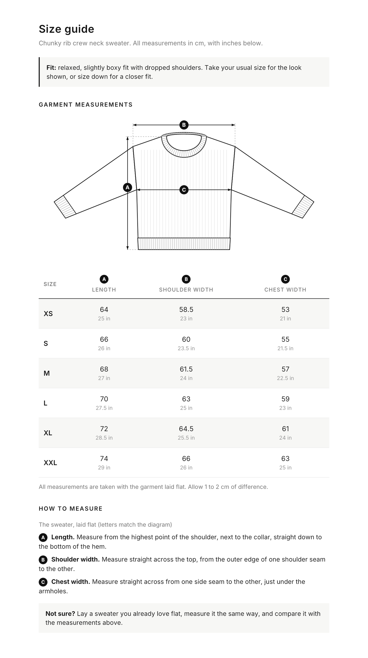 Size Guide