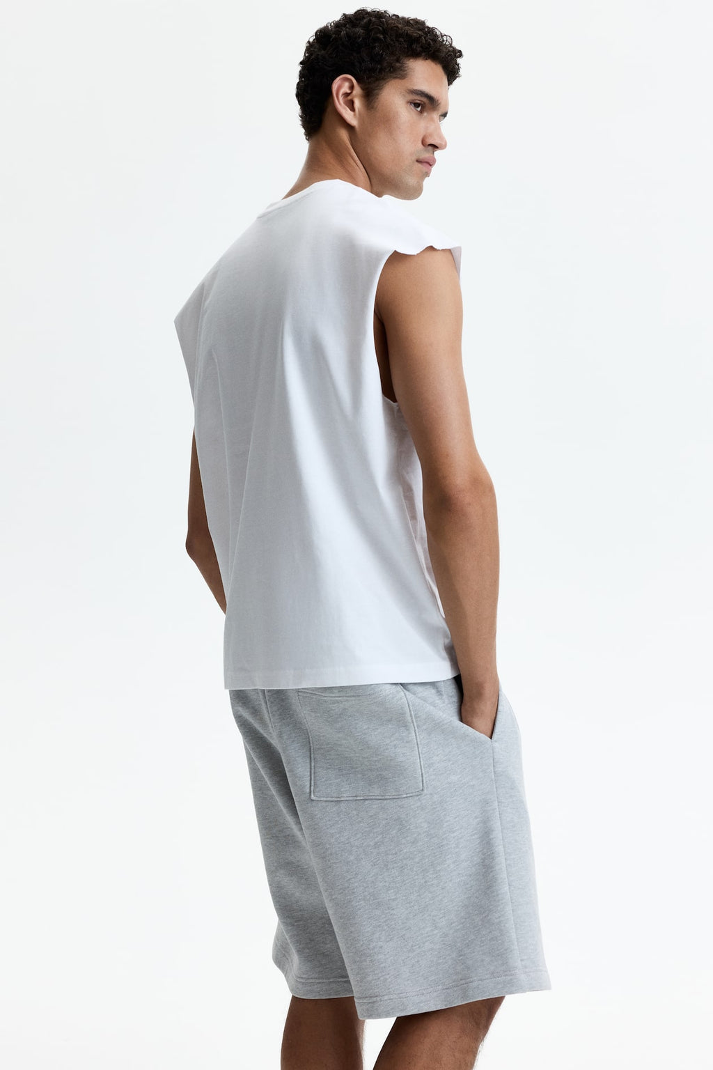 COTTON VEST TOP WHITE