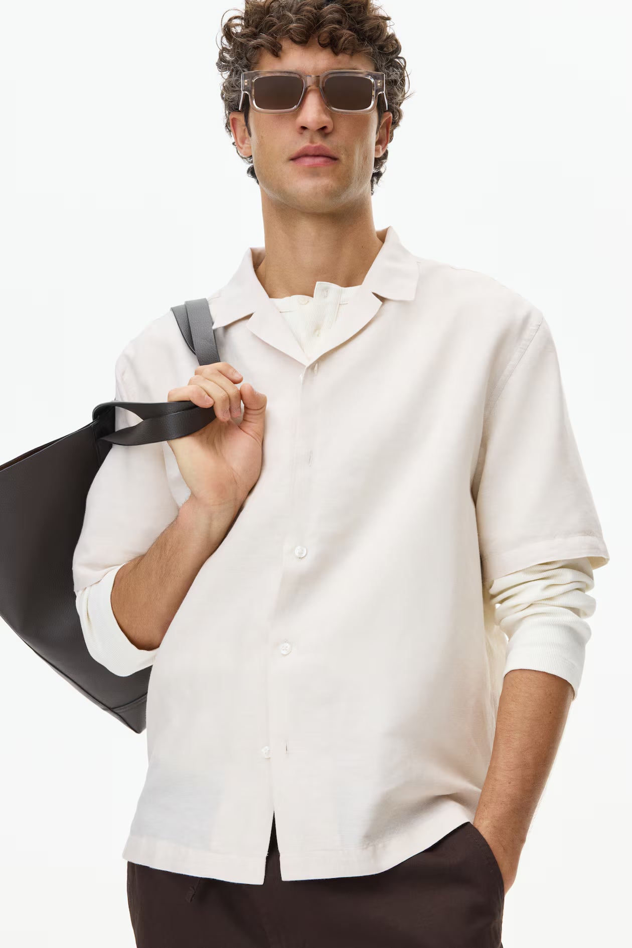 LINEN-BLEND SHIRT