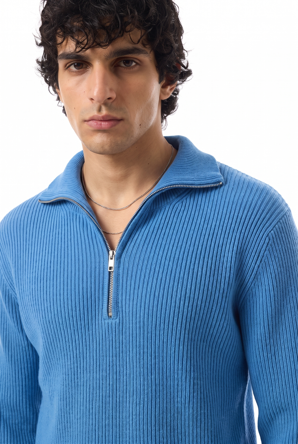 HALF ZIP SWEATER