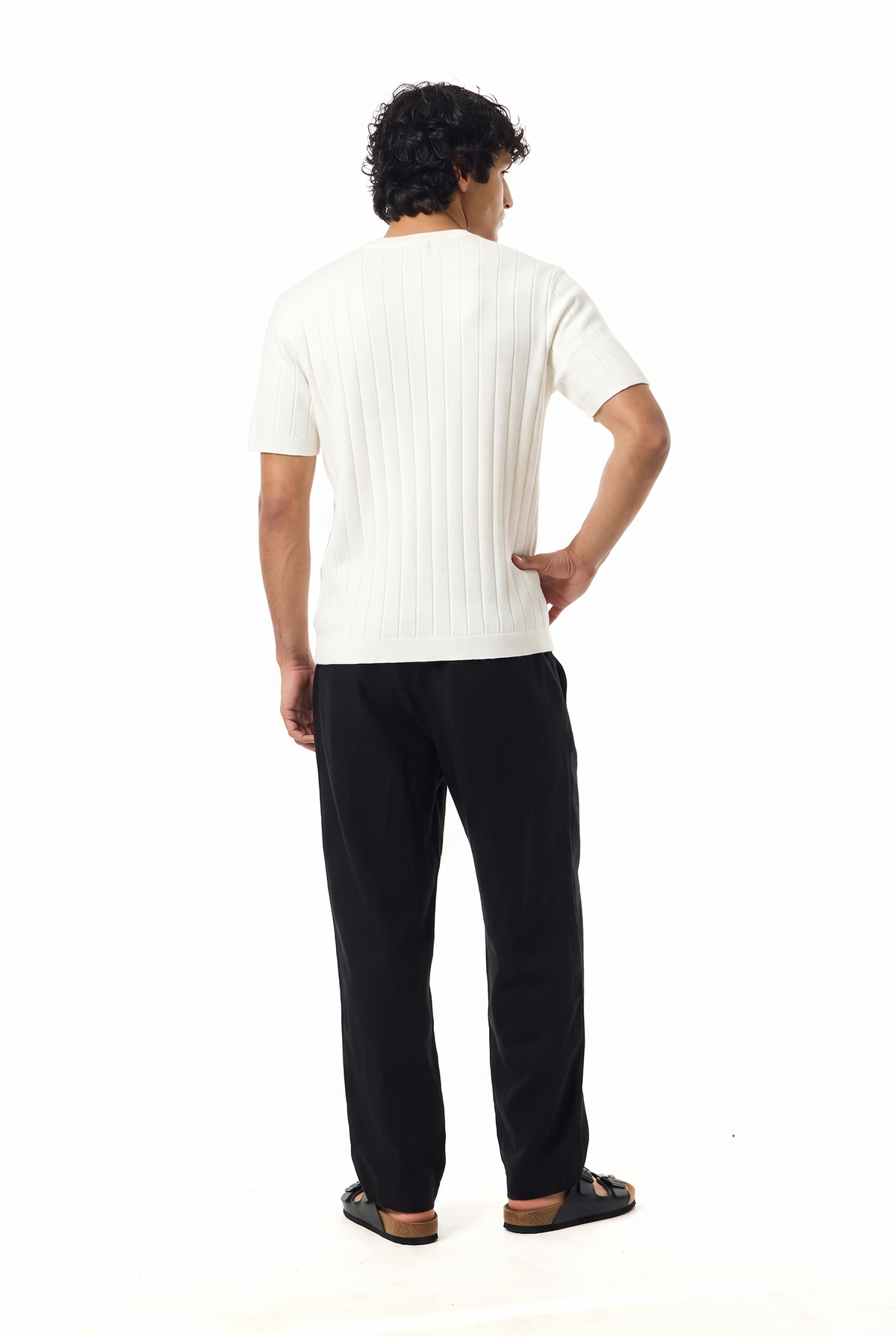 LINEN PANTS BLACK