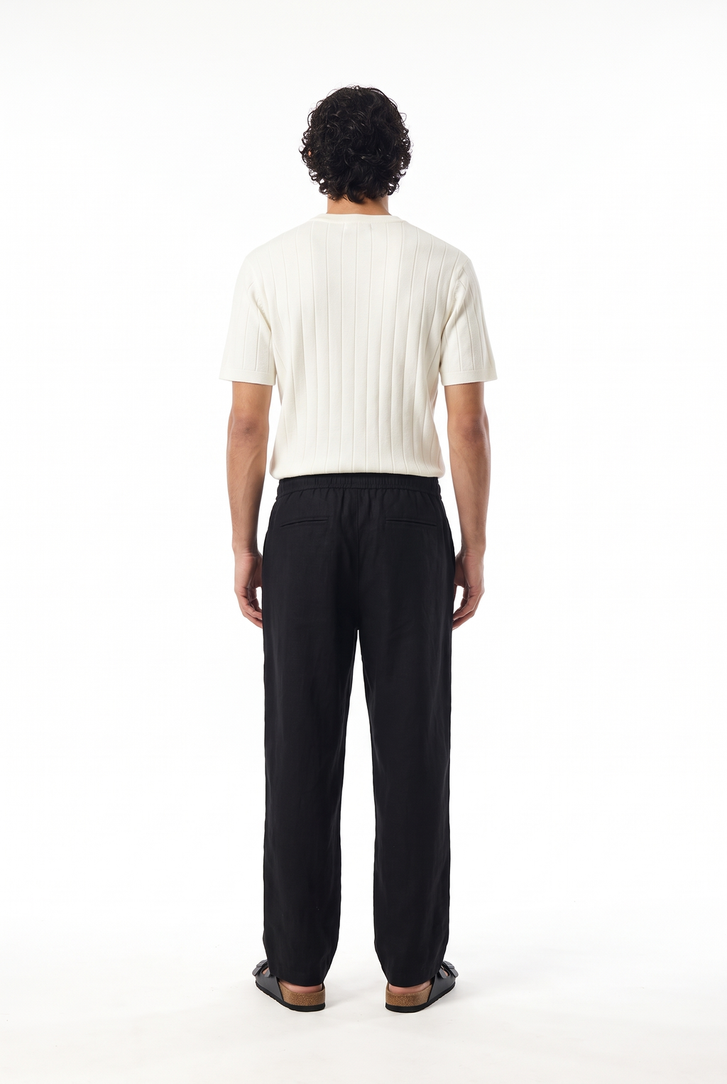 LINEN PANTS BLACK