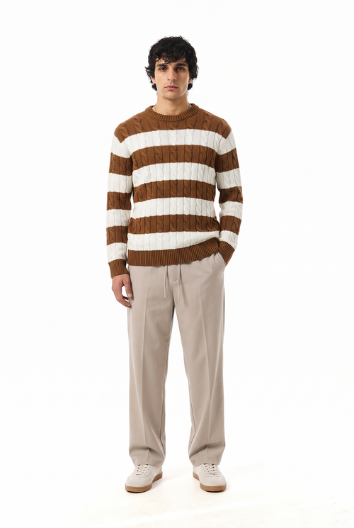 CABEL KNIT SWEATER