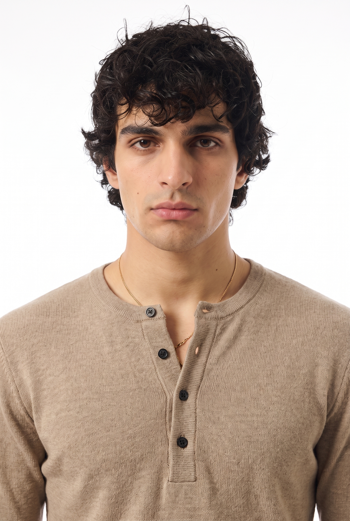 RIBBED HENLEY SHIRT